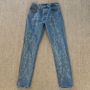 Levi’s Embroidered Blue Jeans